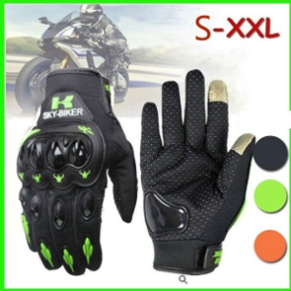 Professionelle Herren-Motorradhandschuhe, Retro, perforierte Kohlefaser-Motorradhandschuhe, bruchsichere Handschuhe XXL von Joom DACH