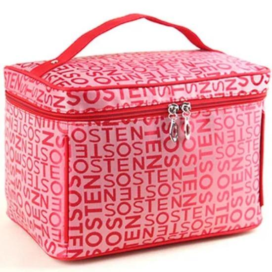 Professionelle Kosmetiktasche mit großem Fassungsvermögen, extragroß, hochwertig, wasserdicht, für Damen, Reise-Necessaire, Kulturbeutel von Joom DACH