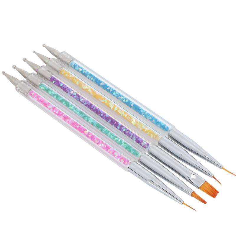 Professionelle Nail Art Liner Pinsel DIY Doppelendiger Nagel Dotting Stift Malpinsel Set von Joom DACH