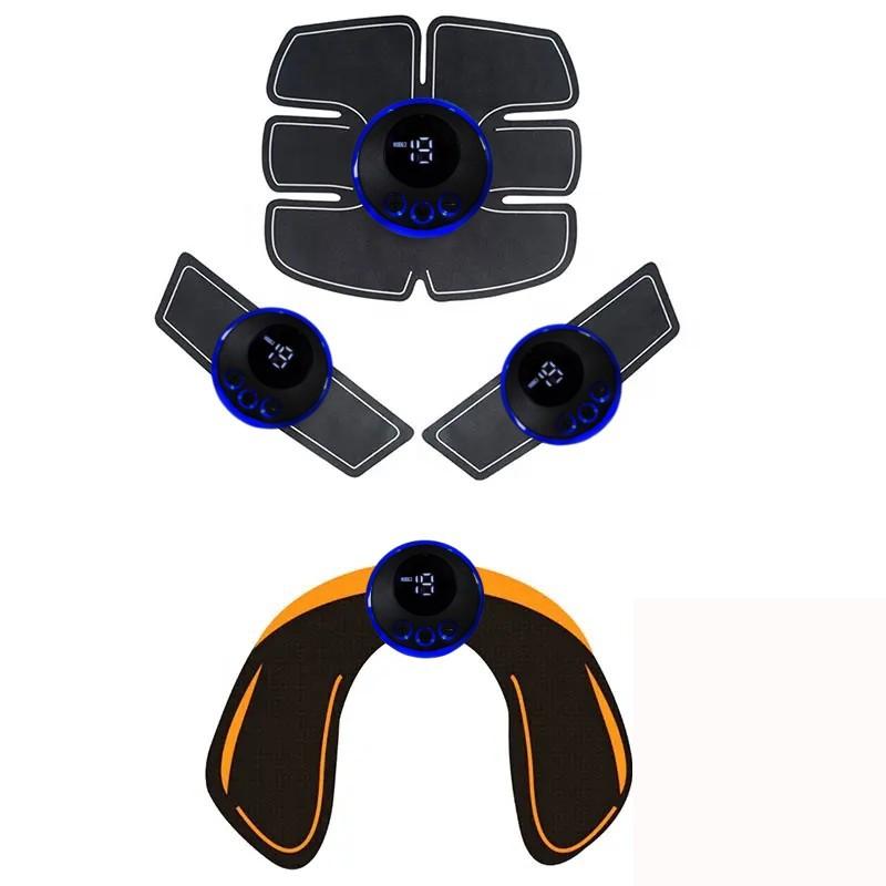 Professioneller EMS Bauchmuskeltoner Digitalanzeige Hochfrequenter Impuls Fitnessgerät Muskelstimulator von Joom DACH