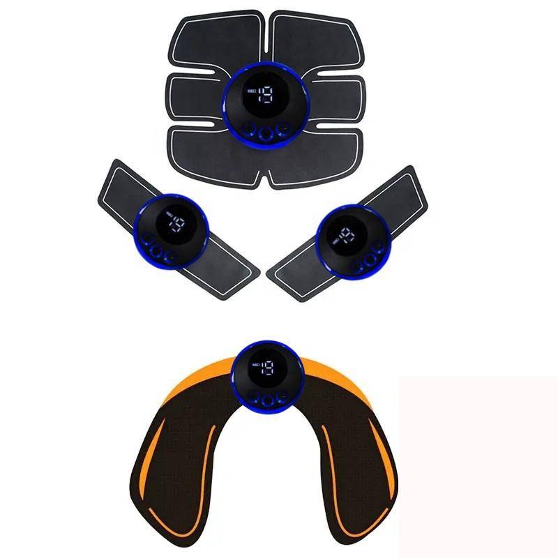 Professioneller EMS Bauchmuskeltoner Digitalanzeige Hochfrequenter Impuls Fitnessgerät Muskelstimulator von Joom DACH