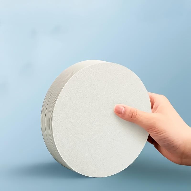 Professionelles Aquarellpapier 50 Blatt Quadratisch Rund Postkarten Malbedarf für Schulkunst Circular 12 * 12cm von Joom DACH