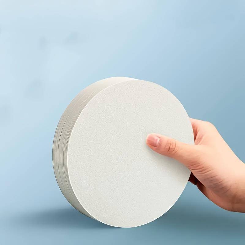 Professionelles Aquarellpapier 50 Blatt Quadratisch Rund Postkarten Malbedarf für Schulkunst Circular 12 * 12cm von Joom DACH