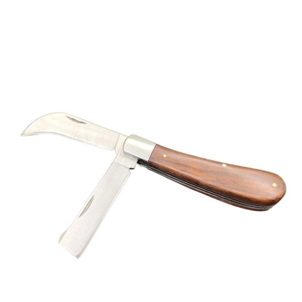 Professionelles Garten-Schnittmesser, scharfes einzelnes offenes Messer, Obstbaum-Knospenpfropfen double knife von Joom DACH