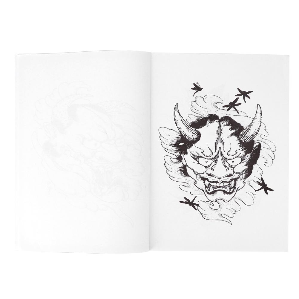 Professionelles Hannya Muster Tattoo Buch Körper Tattoo Übungsvorlage Buch Zubehör von Joom DACH