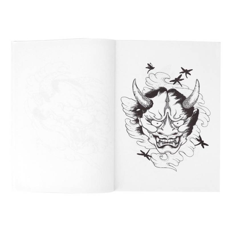 Professionelles Hannya Muster Tattoo Buch Körper Tattoo Übungsvorlage Buch Zubehör von Joom DACH