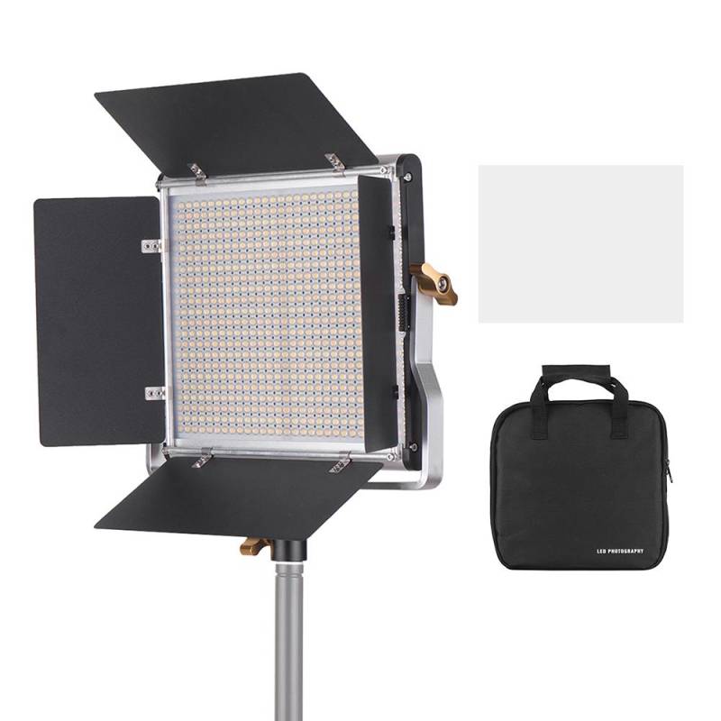 Professionelles LED-Videolicht, dimmbar, 660 LED-Lampen, Panel 3200–5600 K US Plug von Joom DACH