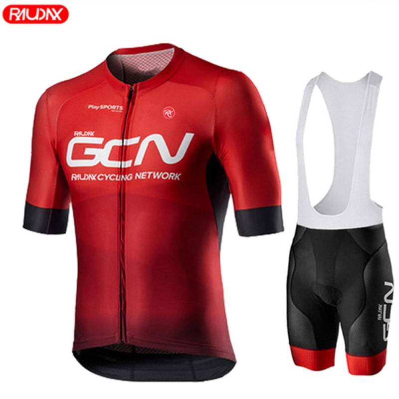 Professionelles Radsportteam 2025 Sommer-Radsportbekleidung für Herren, kurzärmelig, Mountainbike-Radsportbekleidung, Triathlon-Trikot L von Joom DACH