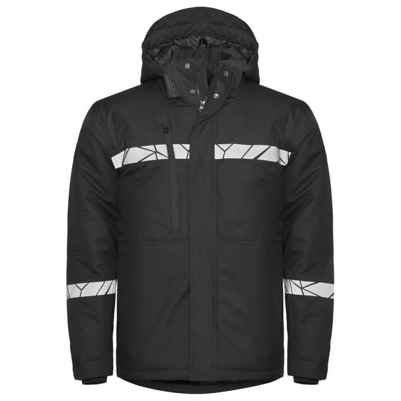 Projob Herren Progression Warnschutz Gepolsterte Softshelljacke L schwarz von Joom DACH