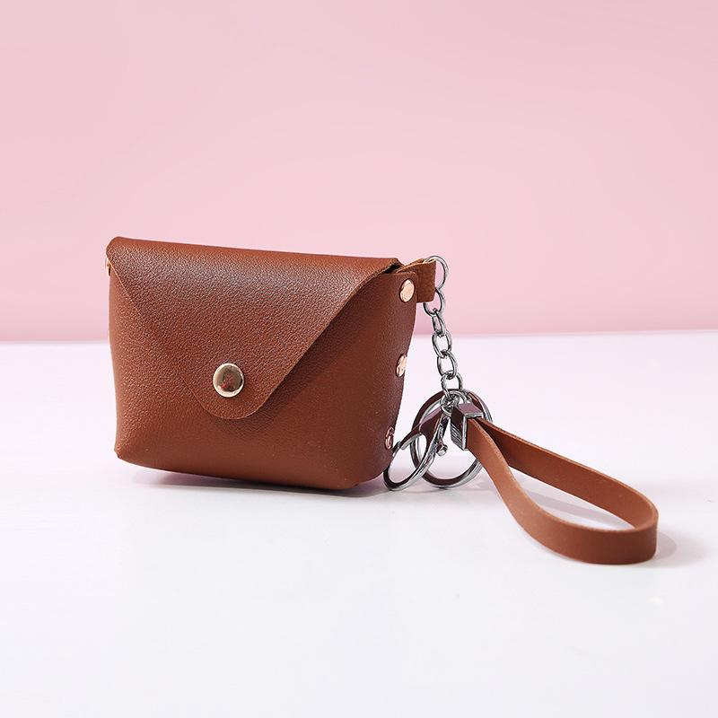 Pu Leder Schlüsselanhänger Haspe Frauen Männer Tasche Tasche Brieftasche Halter Kette Schlüssel Brieftasche Ring Haushälterin Tasche Schlüssel Organizer dunkelbraune von Joom DACH
