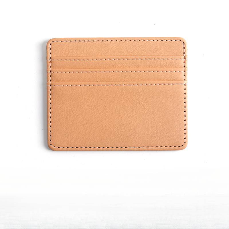 Pu-leder ID-kartenhalter Candy Farbe Bank Kreditkarte Box Multi Slot Schlanke Kartenetui Brieftasche Frauen Männer Visitenkartenabdeckung khaki von Joom DACH