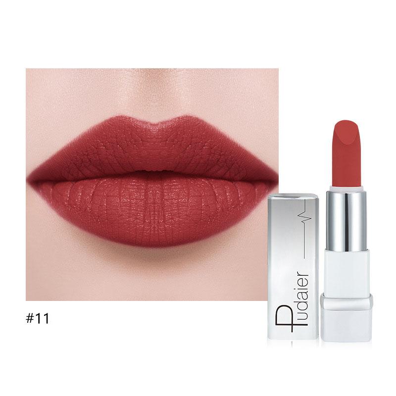 Pudaier Matte Velvet Long Lasting Lipstick Antihaft-Cup Easy Color Lip Gloss 17 Farben Lippenstift #11 von Joom DACH