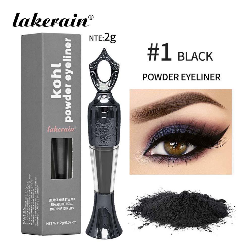Puder Eyeliner 100% Naturpuder Langhaltender Eyeliner Arabischer Eyeliner (Schwarz Grün) Eyeliner für Frauen aus dem Nahen Osten und Afrika schwarz von Joom DACH