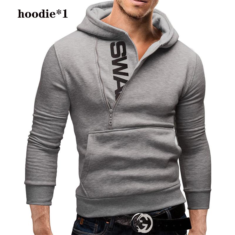 Pullover Hoodies Männer Fleece Warme Pullover Sweatshirts Qualität Herren Hoodies Jacke Hip Hop Sportwear 2XL grau von Joom DACH