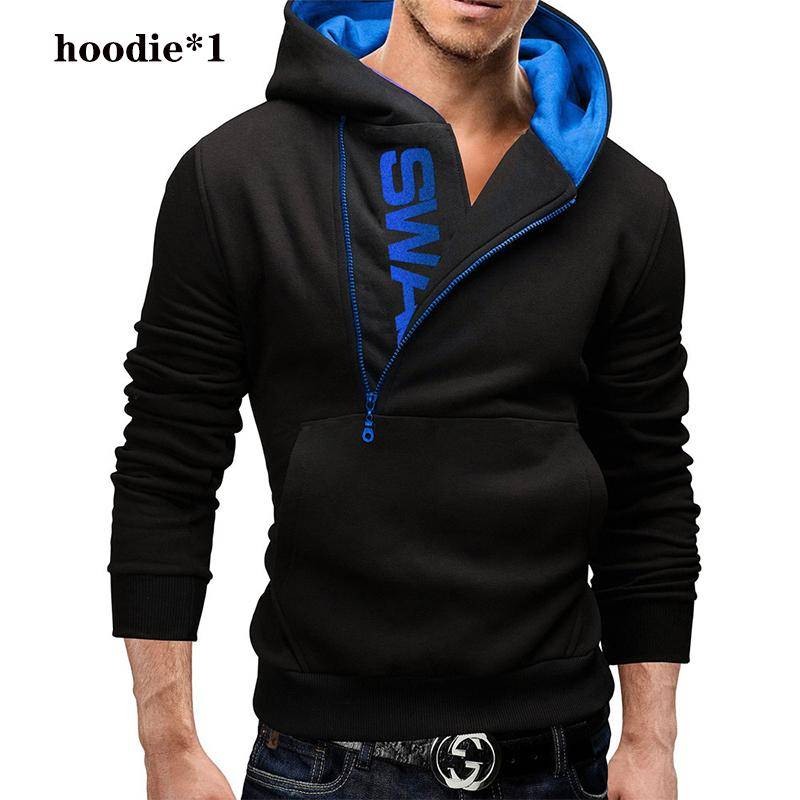 Pullover Hoodies Männer Fleece Warme Pullover Sweatshirts Qualität Herren Hoodies Jacke Hip Hop Sportwear 3XL schwarz von Joom DACH