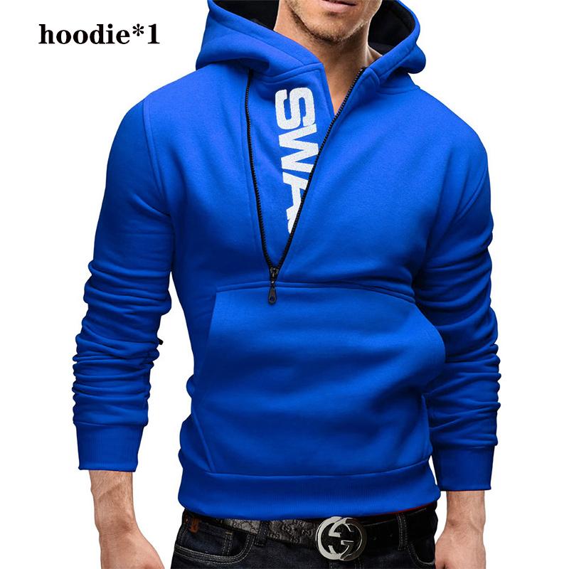 Pullover Hoodies Männer Fleece Warme Pullover Sweatshirts Qualität Herren Hoodies Jacke Hip Hop Sportwear XL blau von Joom DACH