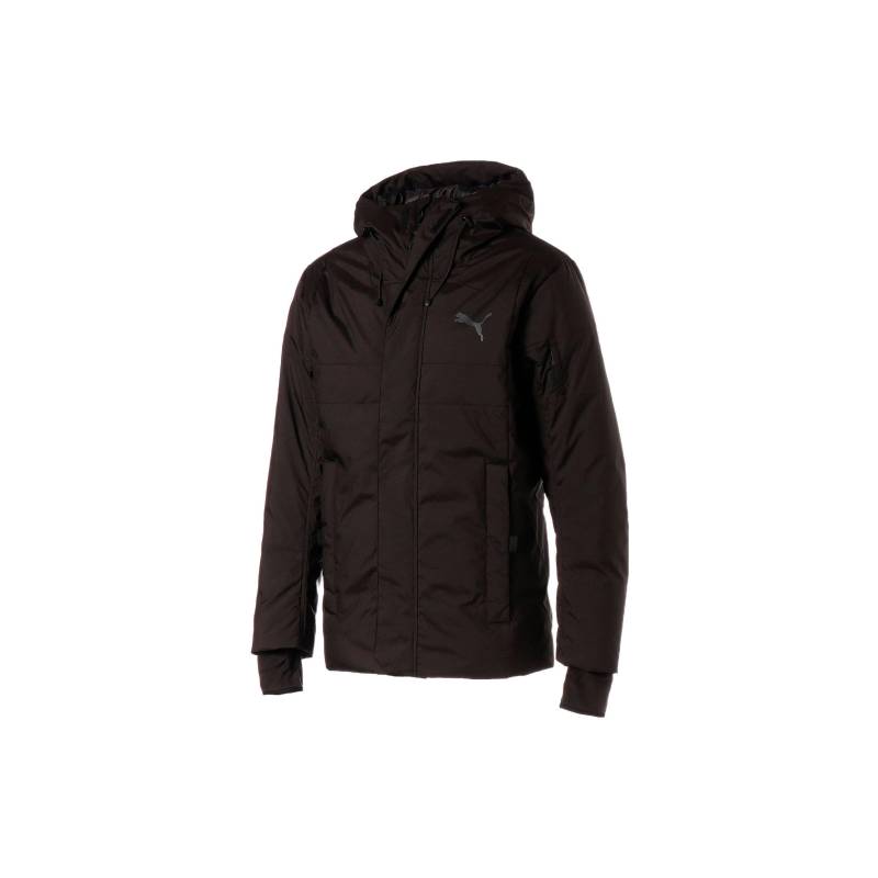 Puma Einfarbige Daunenjacke mit Kapuze und Reißverschluss für Herren Jacken Schwarz 848286-01 XS von Joom DACH
