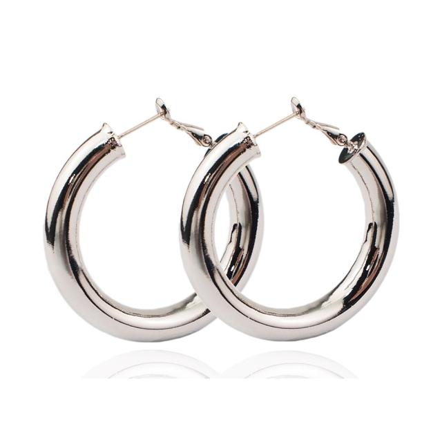 Punk 70mm Durchmesser Creolen für Frauen Statement Ohrringe Modeschmuck Zubehör UKMOC von Joom DACH