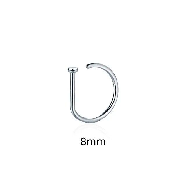Punk Frauen Männer Gefälschte Piercing Nase Ring Ohrringe Mode Nicht Piercing Nase Clip Edelstahl Perforation Septum Körper Schmuck von Joom DACH