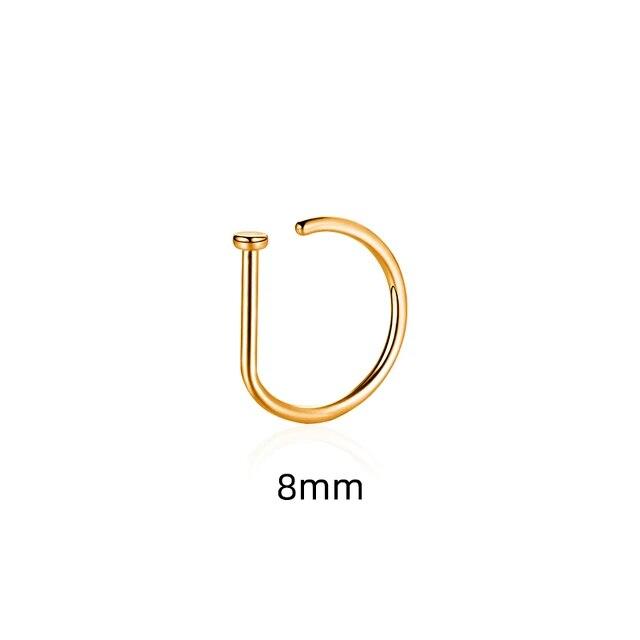 Punk Frauen Männer Gefälschte Piercing Nase Ring Ohrringe Mode Nicht Piercing Nase Clip Edelstahl Perforation Septum Körper Schmuck von Joom DACH