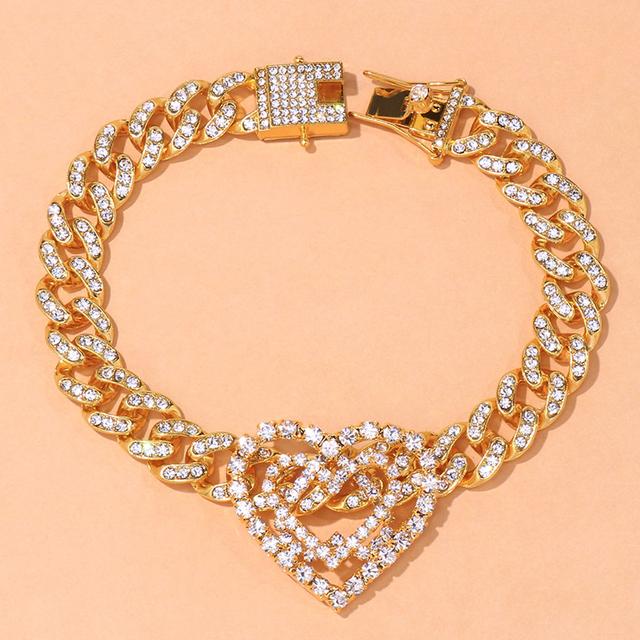 Punk Rock Fashion Infinity Herz Fußkettchen Armband Frauen Luxus Vintage Miami Cuban Link Kette Unendliche Liebe Fußkettchen Schmuck 25cm von Joom DACH