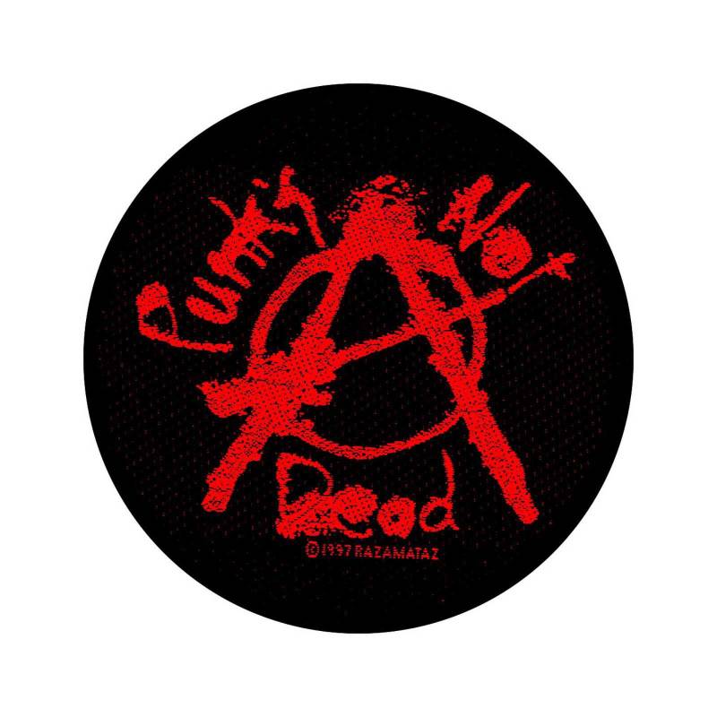 Punks Not Dead Standard-Patch One Size schwarz/rot von Joom DACH