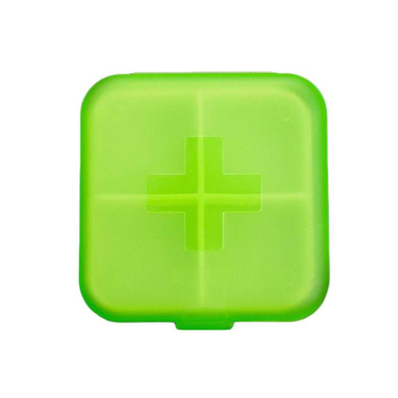 Puntos Tragbare Reise 4 Grid Pille Aufbewahrungsbox Fall Container Mini Medizin Organizer grün von Joom DACH