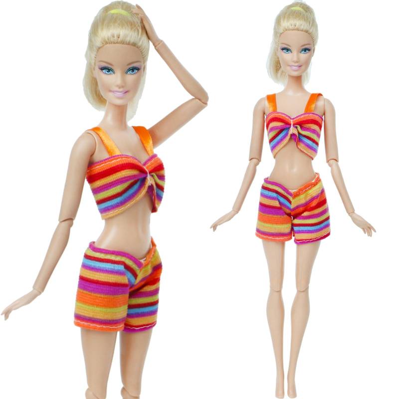 Puppe Bikini 1/6 Puppen Badeanzüge Strand Bademode Kleidung für Barbie Puppe Mädchen Spielzeug von Joom DACH