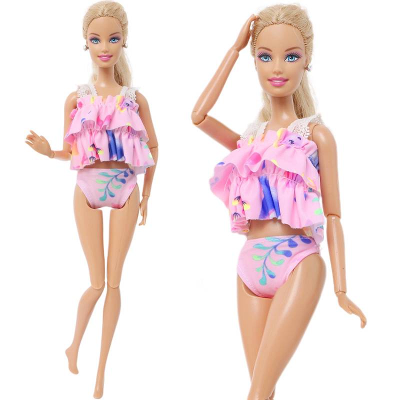 Puppe Bikini 1/6 Puppen Badeanzüge Strand Bademode Kleidung für Barbie Puppe Mädchen Spielzeug von Joom DACH