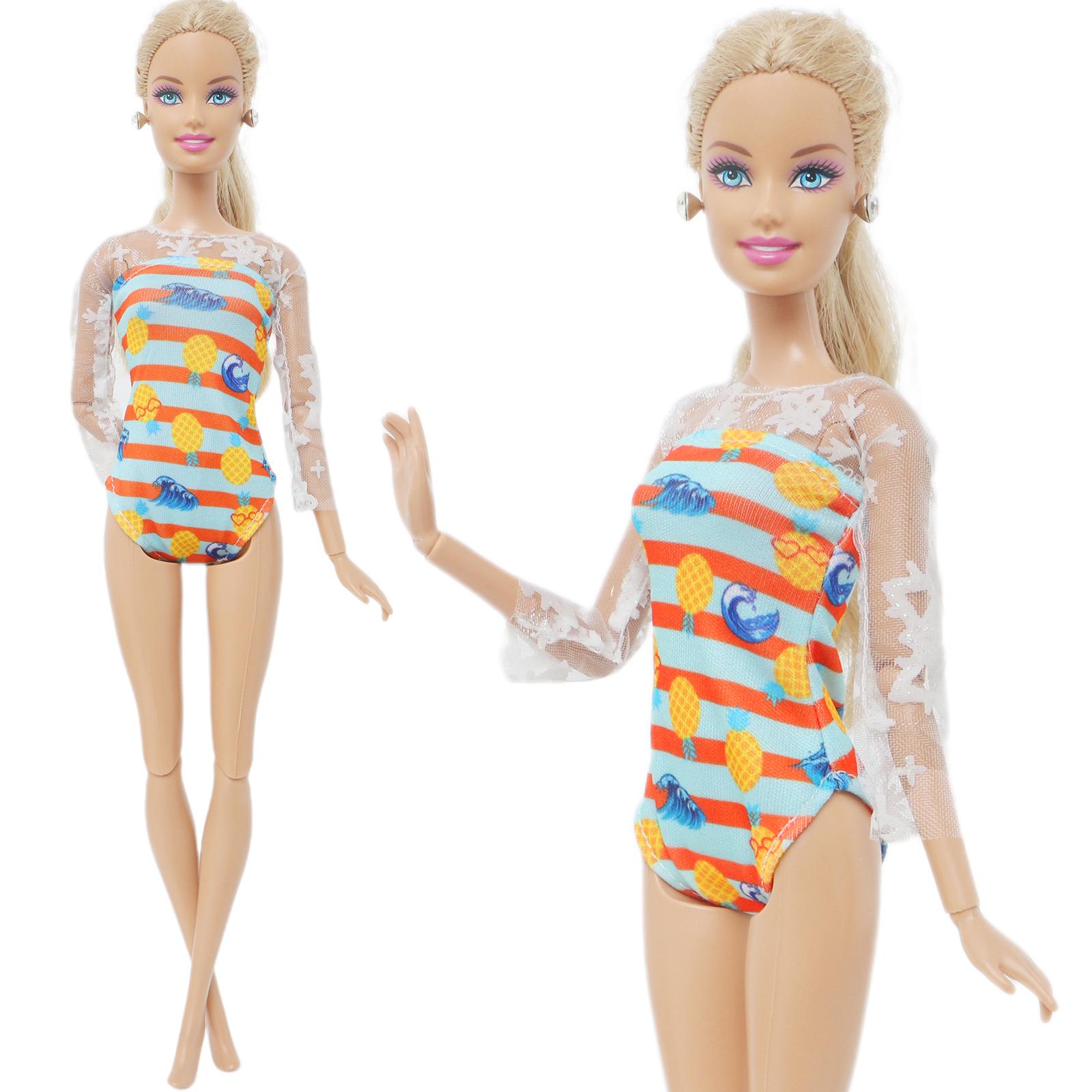 Puppe Bikini 1/6 Puppen Badeanzüge Strand Bademode Kleidung für Barbie Puppe Mädchen Spielzeug von Joom DACH