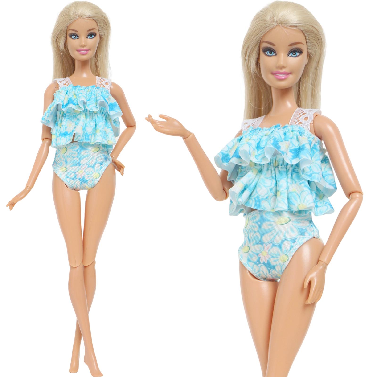 Puppe Bikini 1/6 Puppen Badeanzüge Strand Bademode Kleidung für Barbie Puppe Mädchen Spielzeug von Joom DACH