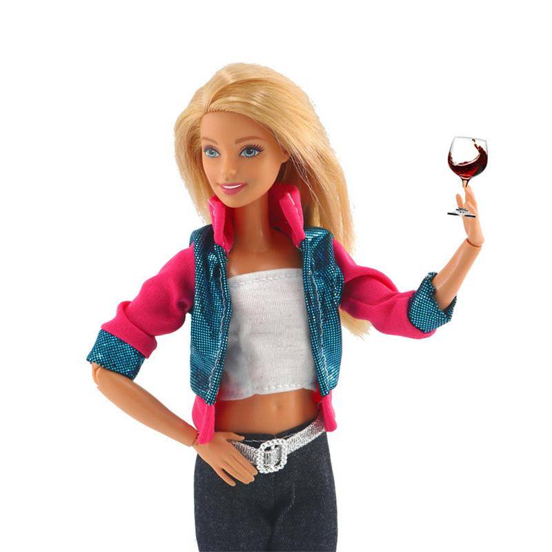 Puppe Kleidung Nette Cool Girl Mode Puppe Zubehör Spielzeug Kleid Neueste Handgemachte Kinder Geburtstag Cartoon Geschenke Party Prinzessin 3 von Joom DACH