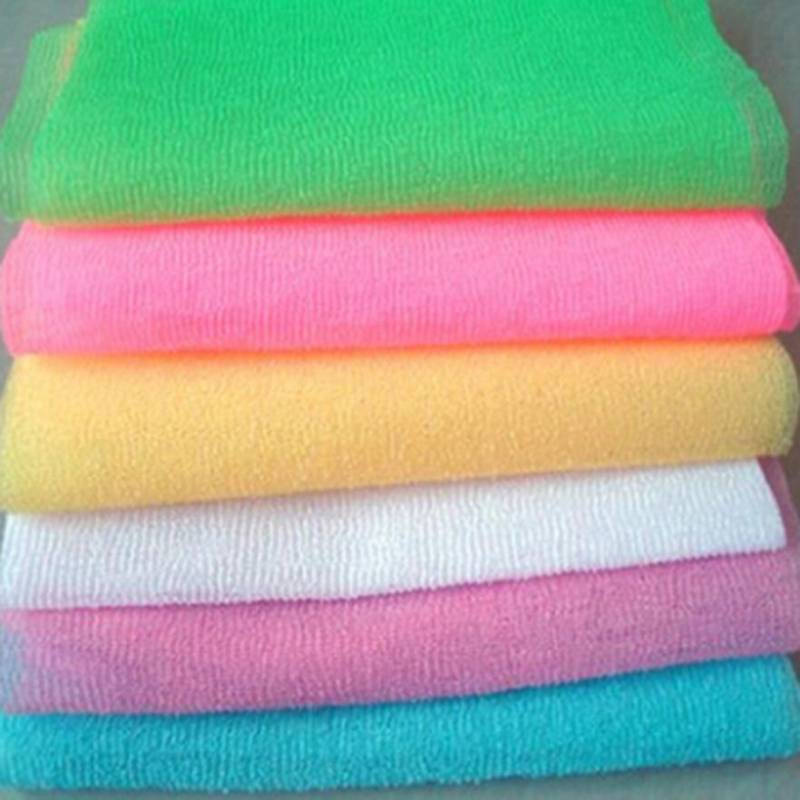 Pure Color Langes, starkes, weiches Badetuch zum Rückenreiben rosa von Joom DACH