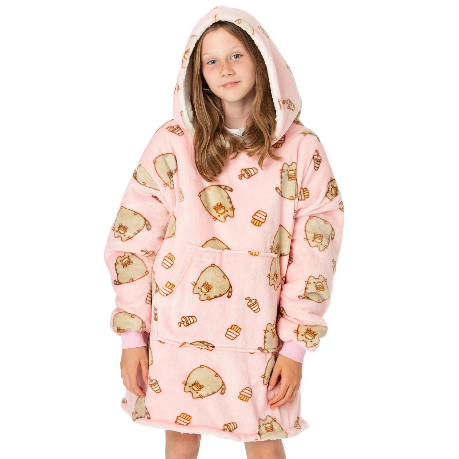 Pusheen VUddie Übergroße Hoodie-Decke für Kinder/Kinder One Size rosa Pusheen VUddie Übergroße Hoodie-Decke für Kinder/Kinder One Size rosa von Joom DACH