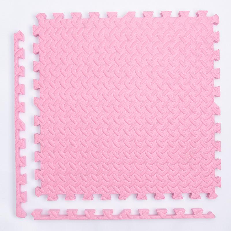 Puzzlematte für Kinder, Fliesen, Schaumstoff, Baby-Spielmatte, Kinderteppich, Matte für Heimtrainingsgeräte, Bodenpolsterung für Kinder 8PCS hellrosa von Joom DACH