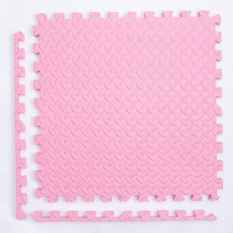 Puzzlematte für Kinder, Fliesen, Schaumstoff, Baby-Spielmatte, Kinderteppich, Matte für Heimtrainingsgeräte, Bodenpolsterung für Kinder 8PCS hellrosa von Joom DACH