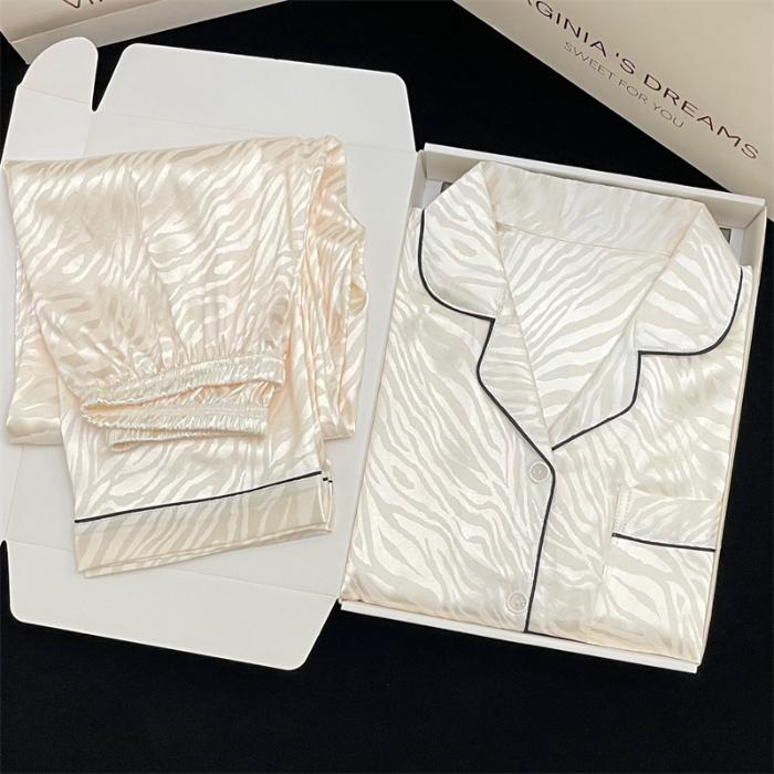 Pyjama Damen Langarmpyjama Pyjamaanzug Blumendruck Hochwertig Kann Draußen Getragen Werden Hauskleidung Pyjama XXL von Joom DACH