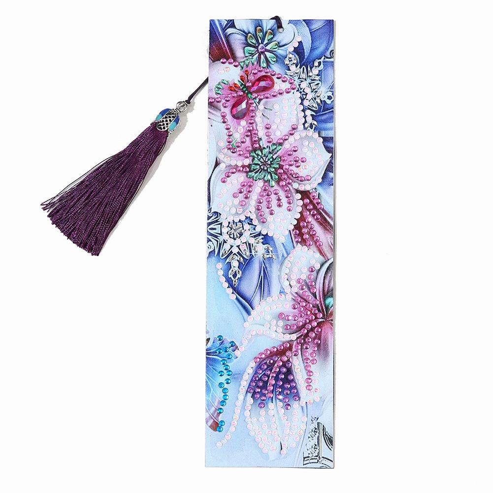 Quaste Lesezeichen DIY Speziell geformte Diamantmalerei Leder Seitenmarken Stickerei Buch Lese Geschenk von Joom DACH