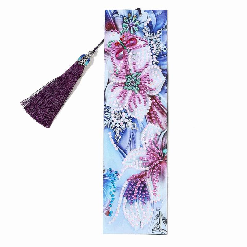 Quaste Lesezeichen DIY Speziell geformte Diamantmalerei Leder Seitenmarken Stickerei Buch Lese Geschenk von Joom DACH