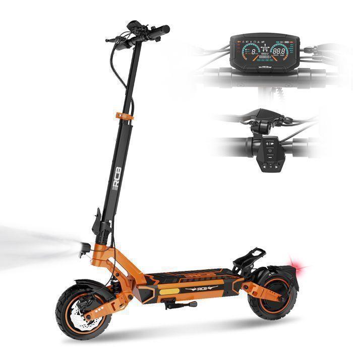 RCB D7 PRO Elektroroller für Erwachsene mit NFC – 1600W Motor, Faltbar, 10’’ Reifen, 48V 27Ah Batterie, 100-110 km Reichweite von Joom DACH