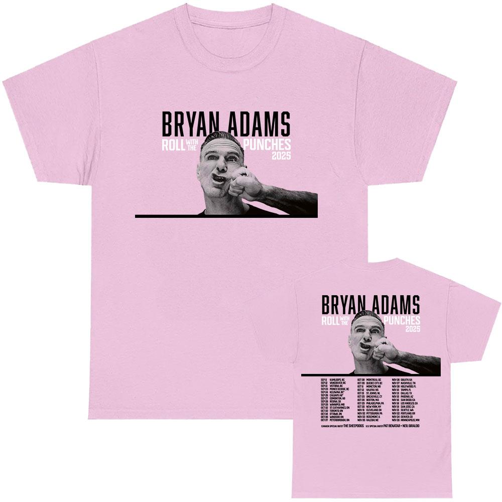 ROLL WITH THE PUNCHES TOUR 2025 T-Shirt BRYAN ADAMS Grafik-T-Shirts Baumwolle Sommer Männer Frauen T-Shirt O-Ausschnitt Unisex-Kleidung L ROLL WITH THE PUNCHES TOUR 2025 T-Shirt BRYAN ADAMS Grafik-T-Shirts Baumwolle Sommer Männer Frauen T-Shirt O-Ausschnitt Unisex-Kleidung L von Joom DACH