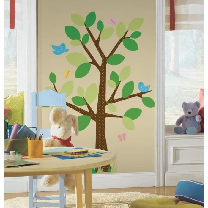 ROOMMATES 48 repositionierbare Aufkleber RIESIGER Frühlingsbaum Wanddekoration 172 x 122 cm von Joom DACH