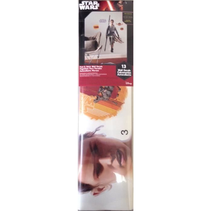 Aufkleber - MITBEWOHNER - STAR WARS EPISODE 7 - Rey - Neu positionierbar - 140 x 73 cm von Joom DACH