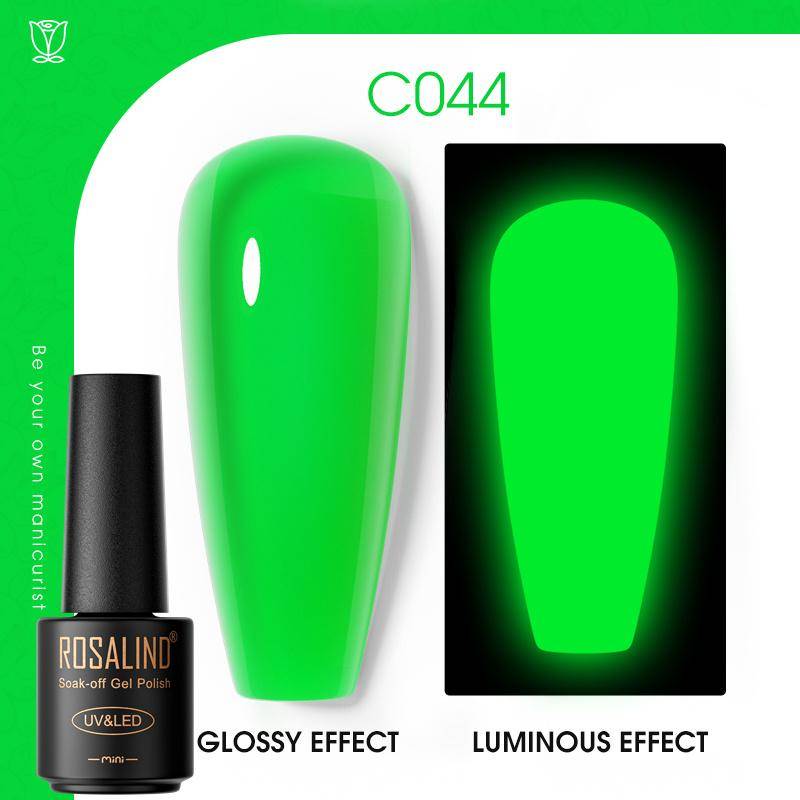 ROSALIND Nail Gel Polish Semi Permanent Varnish Hybrid UV Gel Polish Soak Off Nail Art Gel Top Base Coat Matt Top For Manicure Nail Art RA-C044 von Joom DACH