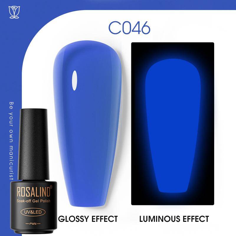ROSALIND Nail Gel Polish Semi Permanent Varnish Hybrid UV Gel Polish Soak Off Nail Art Gel Top Base Coat Matt Top For Manicure Nail Art RA-C046 von Joom DACH