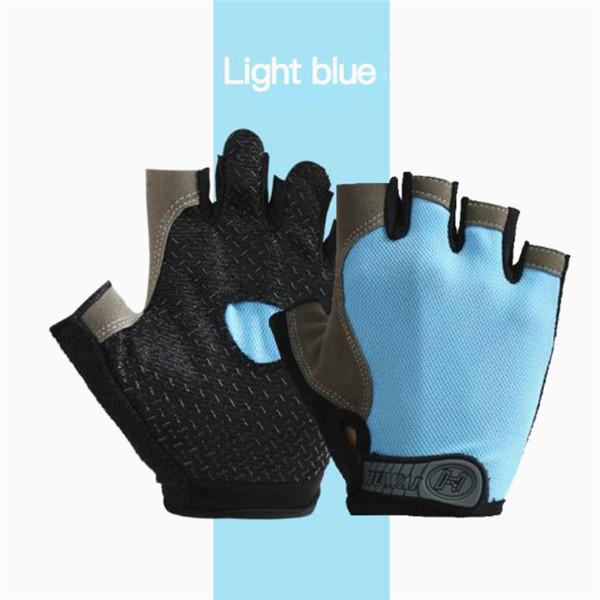Radfahren Anti-slip Anti-schweiß Männer Frauen Halbe Finger Handschuhe Atmungsaktive Anti-shock Sport Handschuhe Fahrrad Fahrrad handschuh M von Joom DACH