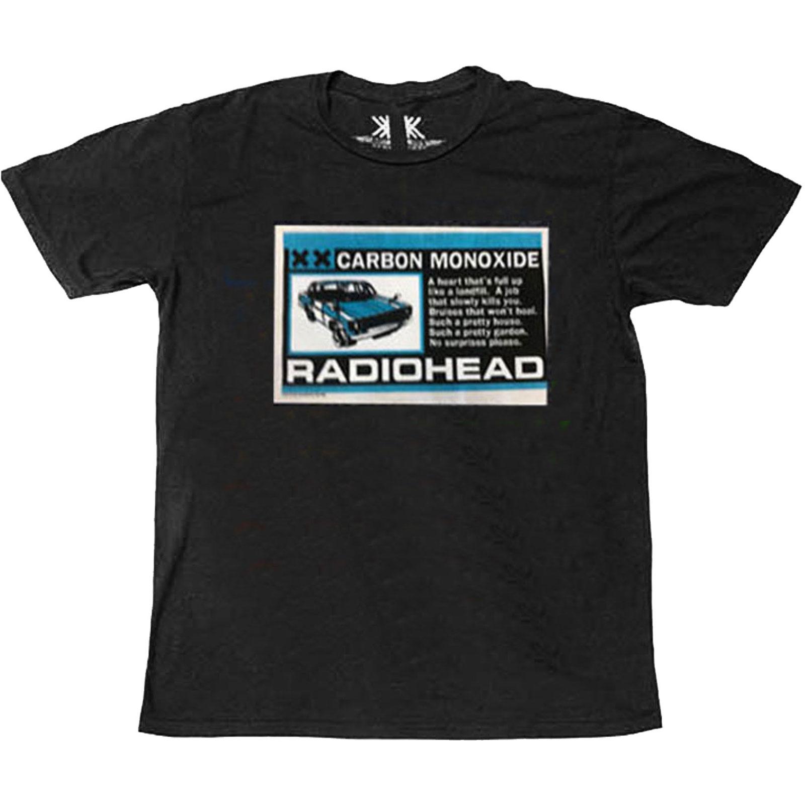 Radiohead Unisex-Erwachsene Carbon Patch T-Shirt XXL schwarz von Joom DACH
