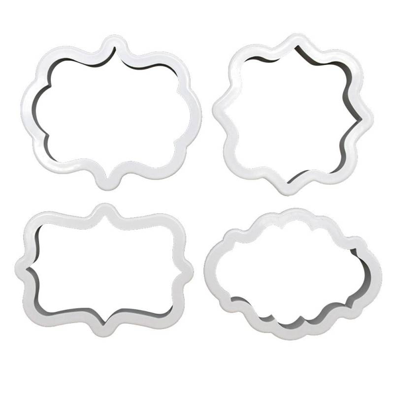 Rahmen DIY Silikon Kuchenform Form Dekorationswerkzeug zum Backen Fondant Cupcake Dessert 01# von Joom DACH