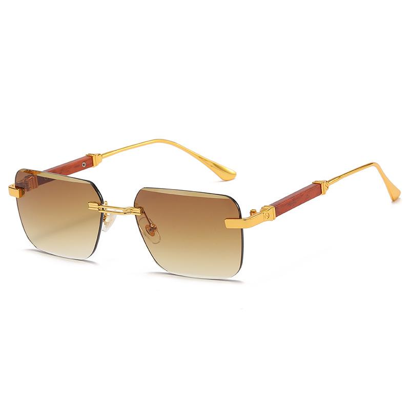 Randlose Sonnenbrille Frauen Trendy Luxus Quadratische Sonnenbrille Für Männer Vintage Mode Gläser Luxe Sonnenbrille Für Männer Zonnebril von Joom DACH