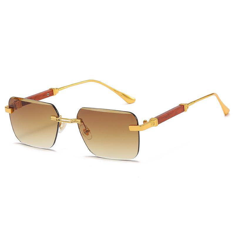 Randlose Sonnenbrille Frauen Trendy Luxus Quadratische Sonnenbrille Für Männer Vintage Mode Gläser Luxe Sonnenbrille Für Männer Zonnebril von Joom DACH